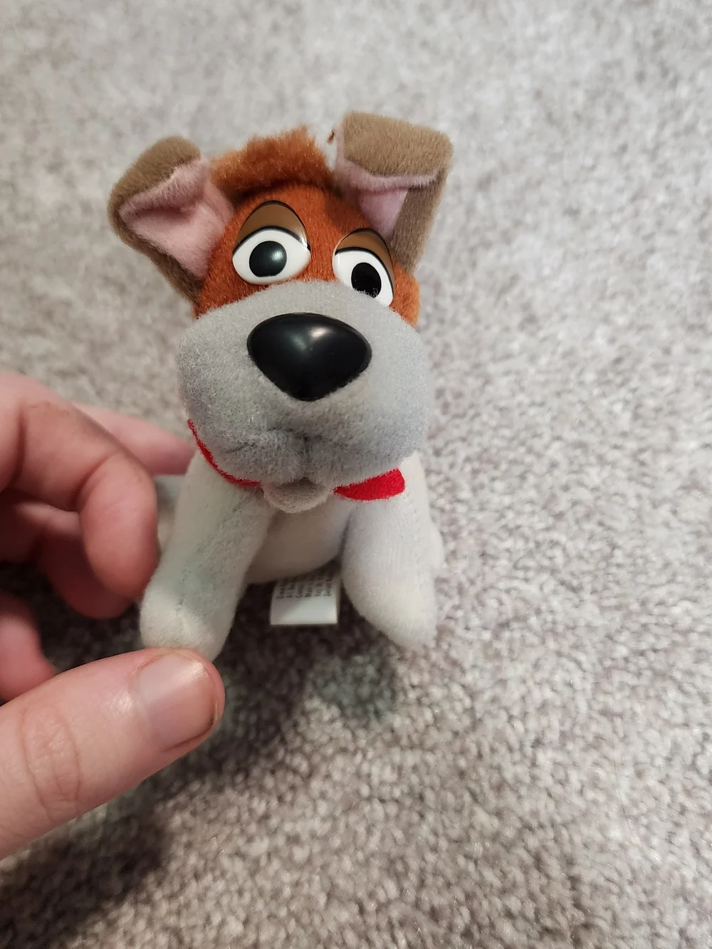 Vintage 1988 McDonald's Plush Ornament Dodger of Oliver & Co.
